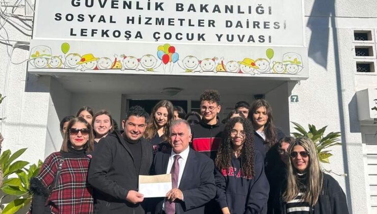 BEAL Öğrencileri, kermes gelirlerini Lefkoşa Çocuk Yuvası’na bağışladı