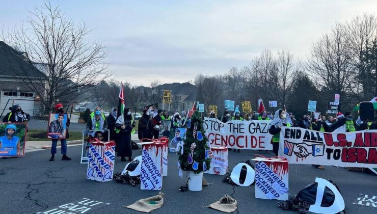 ABD Savunma Bakanı Austin ile Ulusal Güvenlik Danışmanı Sullivan’a ‘Gazze’ protestosu