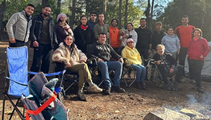 Kuksa Kampçılık Derneği, doğa severlere yönelik yılbaşı kampı düzenledi