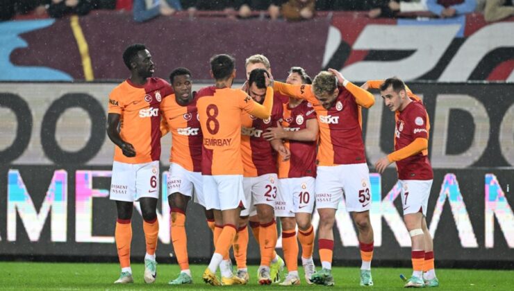 Galatasaray Trabzon’da zirveyle puan farkını kapadı