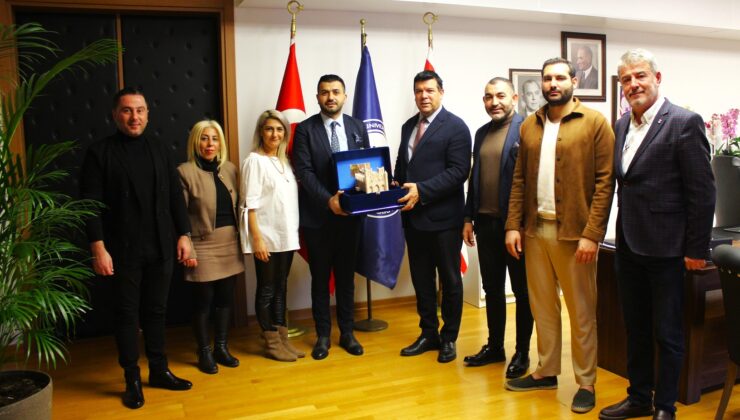 Kıbrıs Türk Öğrenci Yurtları Birliği, DAÜ Rektörü Prof. Dr. Hasan Kılıç’ı ziyaret etti