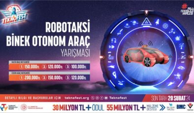 TEKNOFEST Robotaksi Binek Otonom Araç Yarışması’nda başvurular başladı