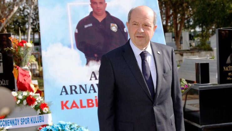 Cumhurbaşkanı  Tatar, 6 Şubat depreminde hayatını kaybeden Amaç Arnavutoğlu’nun anma törenine katıldı: “Amaç futbola ve Göçmenköy’e büyük hizmetler verdi”