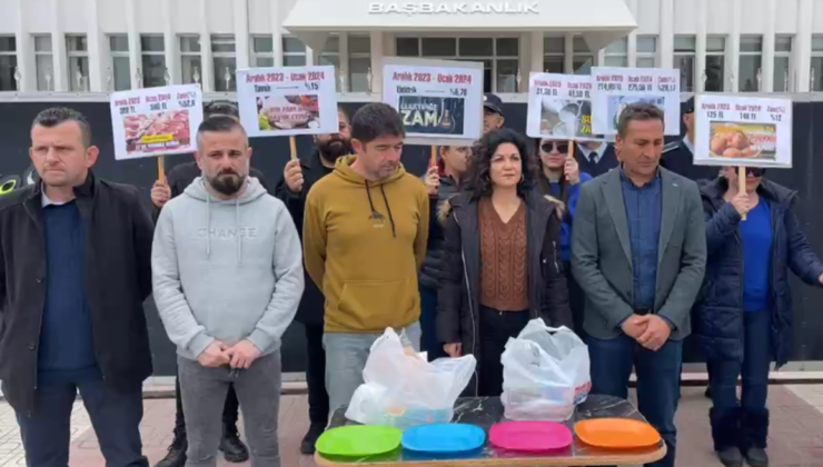 KTOEÖS, açıklanan Ocak ayı Hayat Pahalılığı oranı ile ilgili eylem yaptı