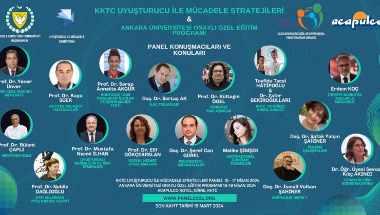 Başbakanlığa bağlı Uyuşturucu ile Mücadele Komisyonu “KKTC’de uyuşturucu ile mücadele stratejileri” konulu panel düzenliyor