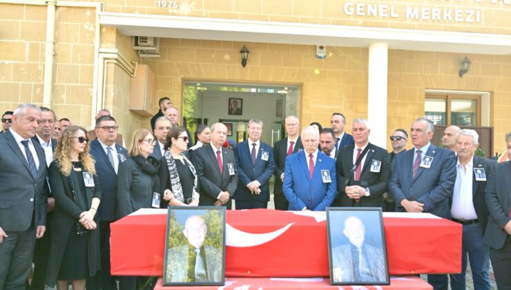 Eski bakan, Tuncer Arifoğlu için UBP Genel Merkezi’nde tören düzenlendi