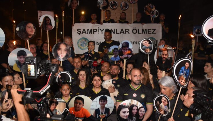 “Şampiyon Melekler” için adalet yürüyüşü yapıldı