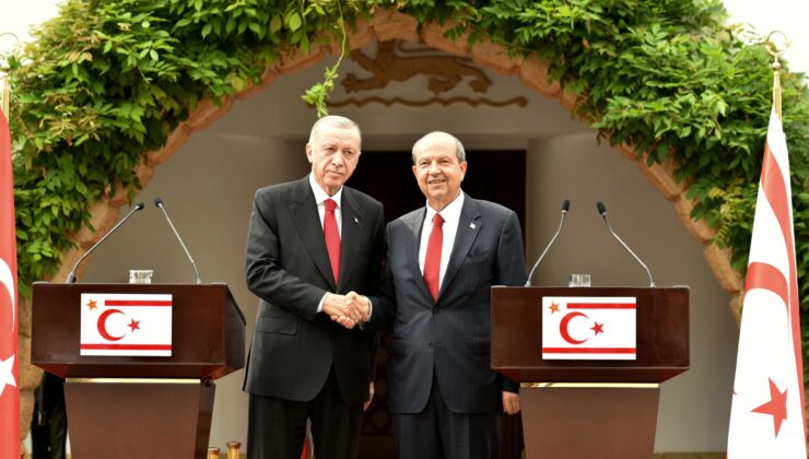 Cumhurbaşkanı Tatar ve Türkiye Cumhurbaşkanı Erdoğan bayramlaştı