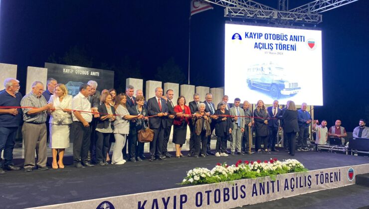 Kayıp Otobüs Anıtı açıldı