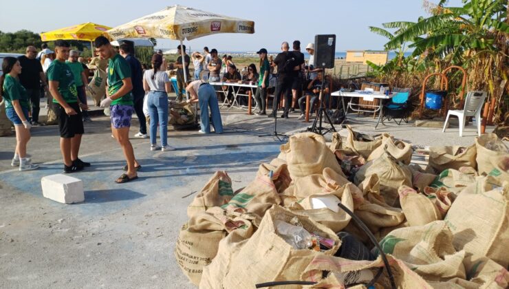 Gazimağusa’da çöp toplama yarışında 1 ton çöp toplandı