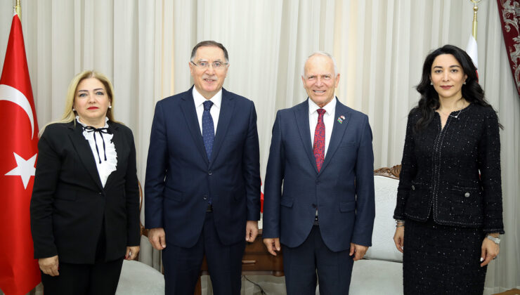 Meclis Başkanı Töre, TC Ombudsmanı Malkoç ile Azerbaycan Ombudsmanı Aliyeva’yı kabul etti