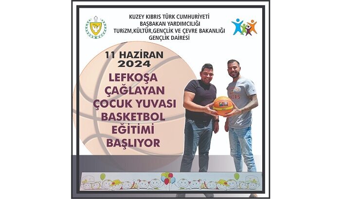 Çağlayan Çocuk Yuvasında basketbol eğitimi