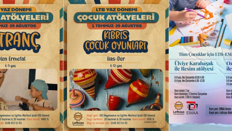 LTB’den çocuklar için yaz dönemi kursları ve atölyeleri