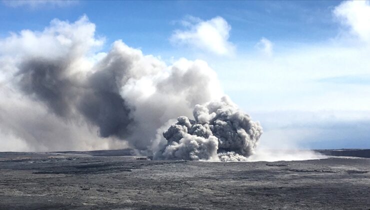 Hawaii’deki Kilauea Yanardağı kısa süreliğine faaliyete geçti