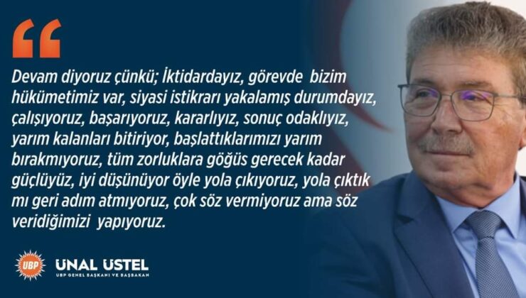 Üstel:Tüm sektörlerin daha da güçlendiği bir ülke için çalışmaya devam ediyoruz