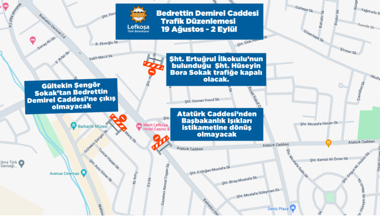 Mehmet Akif Caddesi 19 Ağustos’ta trafiğe açılıyor… Çalışmalar, Bedrettin Demirel Caddesi’nde devam edecek