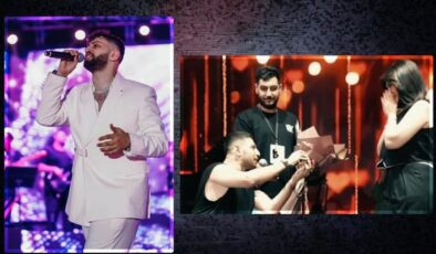 Burak Bulut konserinde herkesi şaşırttı! ‘Bu koca adam ilk defa diz çökecek’ deyip sevgilisine evlilik teklif etti! O anlar gündemde