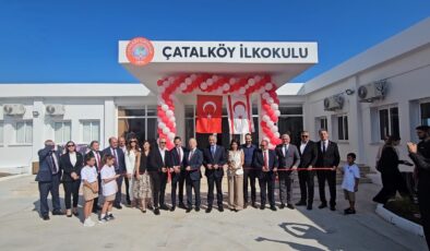 Çatalköy İlkokulu’nun yeni okul binası düzenlenen törenle açıldı