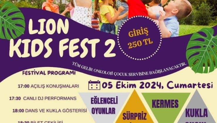 Lion Kids Fest’in ikincisi 5 Ekim’de