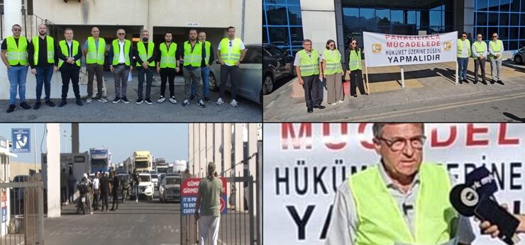 11 Ekonomik örgüt, gümrüklerde eylem yaptı