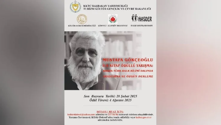 “Mustafa Gökçeoğlu İlk Kitap Ödüllü Yarışması” için başvuru alınıyor