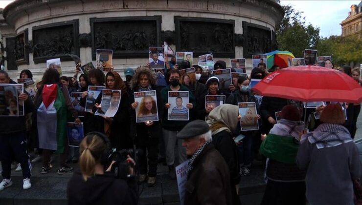 Paris’te Filistin destekçileri, İsrail’e silah ambargosu uygulanması için yürüdü