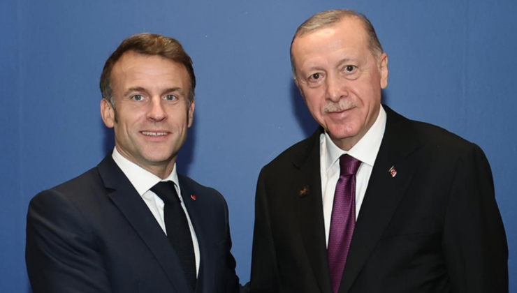 Türkiye Cumhurbaşkanı Erdoğan, Fransa Cumhurbaşkanı Macron ile bir araya geldi