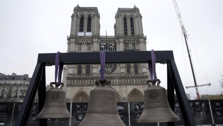 Notre Dame Katedrali’nde çanlar 5 yıl sonra ilk kez çaldı