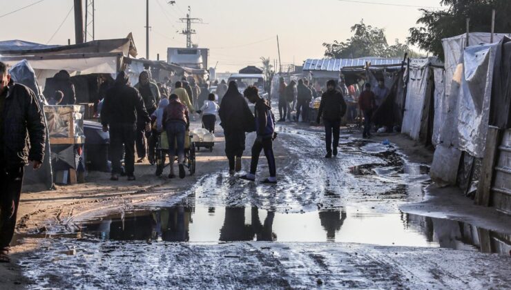 DSÖ: Gazze’deki kış şartları, yerinden edilmişler için hayatta kalmayı zorlaştırıyor