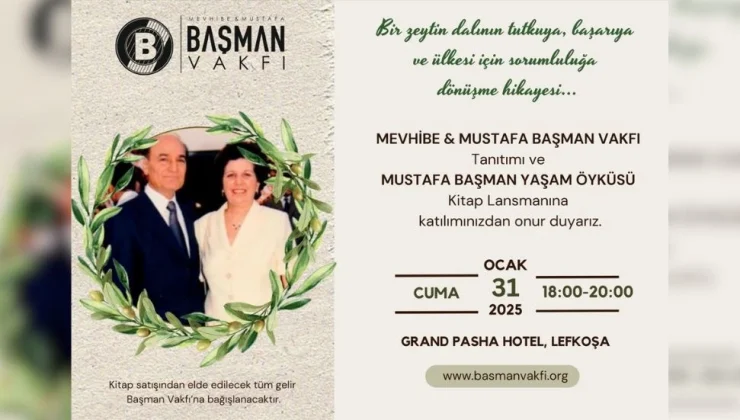 Mustafa Başman’ın yaşam öyküsü “Daima İleri” kitabının tanıtımı yapılacak