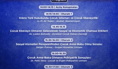 KTTB “Kıbrıs’ın Kuzeyinde Artan Çocuk Anne-Baba Olma Sorunu” temalı panel düzenliyor