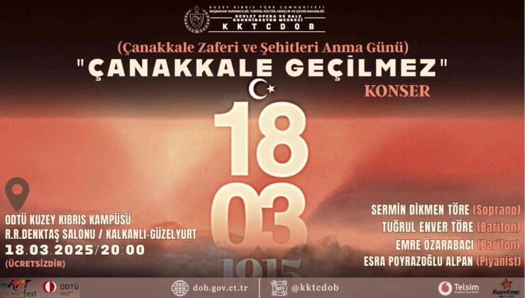 “Çanakkale Geçilmez” konseri düzenleniyor